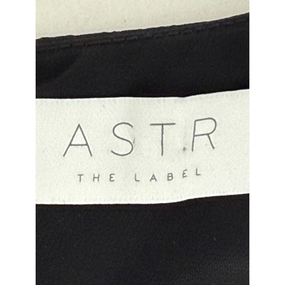 ASTR The Label Womens Black Wrap Peplum Camisole Side Tie V-Neck Top Sz S - Picture 7 of 10